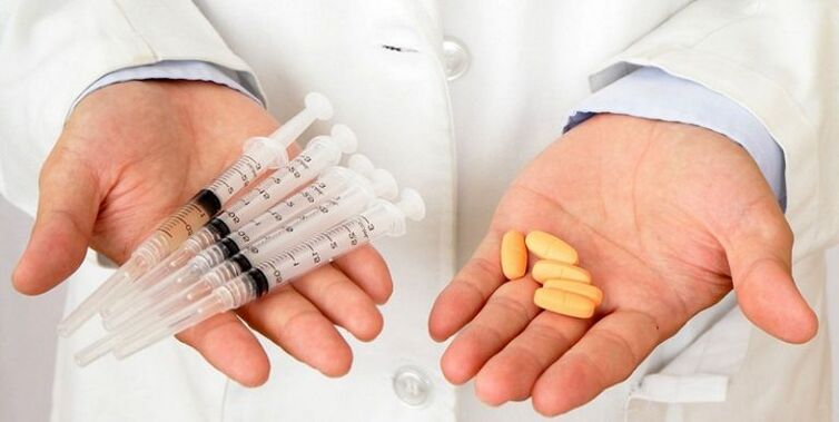 zastrzyki i tabletki na ból krzyża